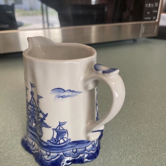 Sadek Blue Export, Creamer and Sugar Bowl With Lid - Picture 4 of 11